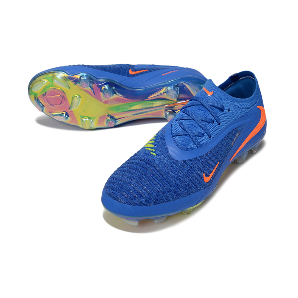 Chuteira Campo Nike Phantom GX 3 Elite FG Azul e Laranja