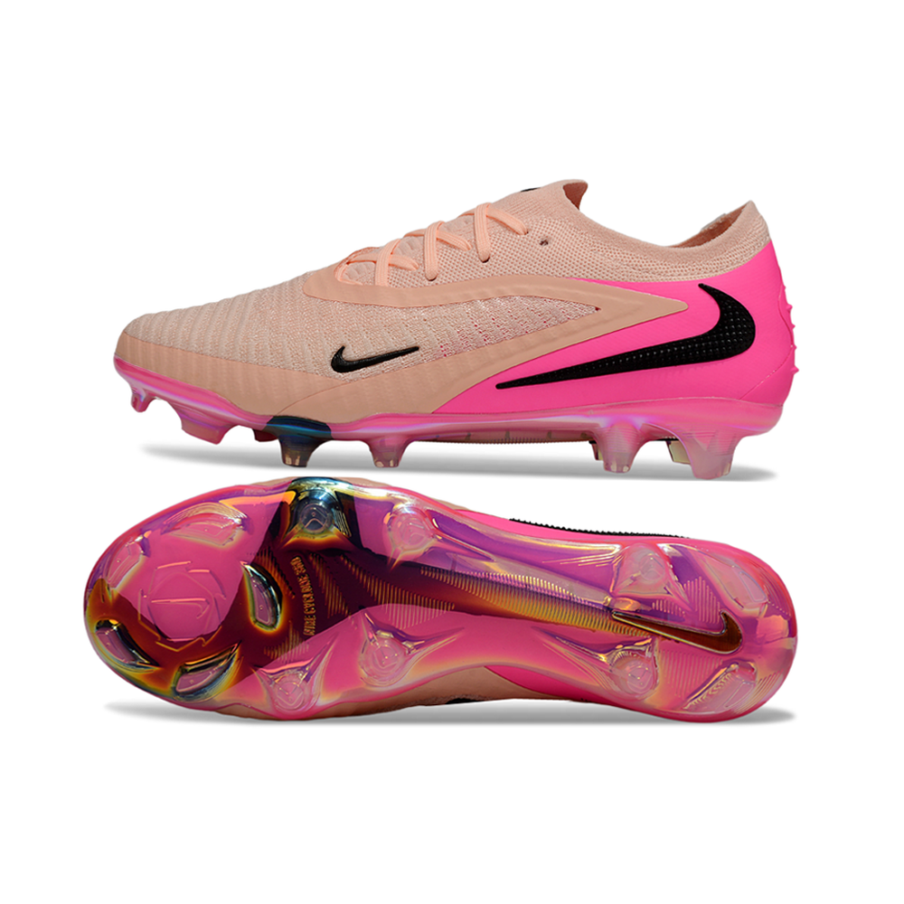 Chuteira Campo Nike Phantom GX 3 Elite FG Rosa e Preto