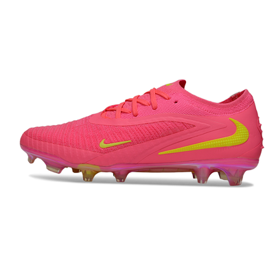 Chuteira Campo Nike Phantom GX 3 Elite FG Rosa e Verde