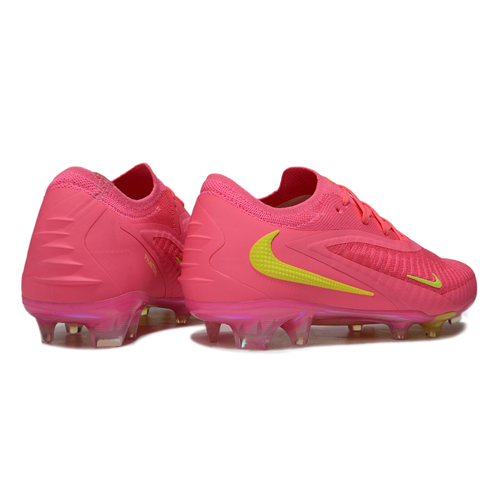 Chuteira Campo Nike Phantom GX 3 Elite FG Rosa e Verde