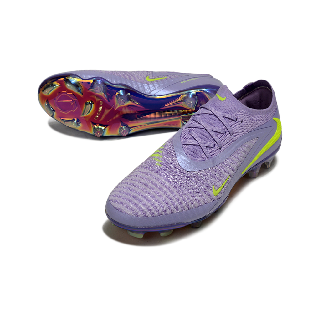 Chuteira Campo Nike Phantom GX 3 Elite FG Roxo e Verde