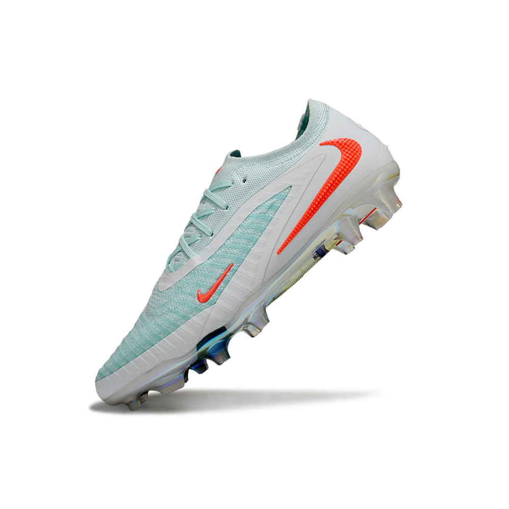 Chuteira Campo Nike Phantom GX 3 Elite FG Verde, Branco e Laranja