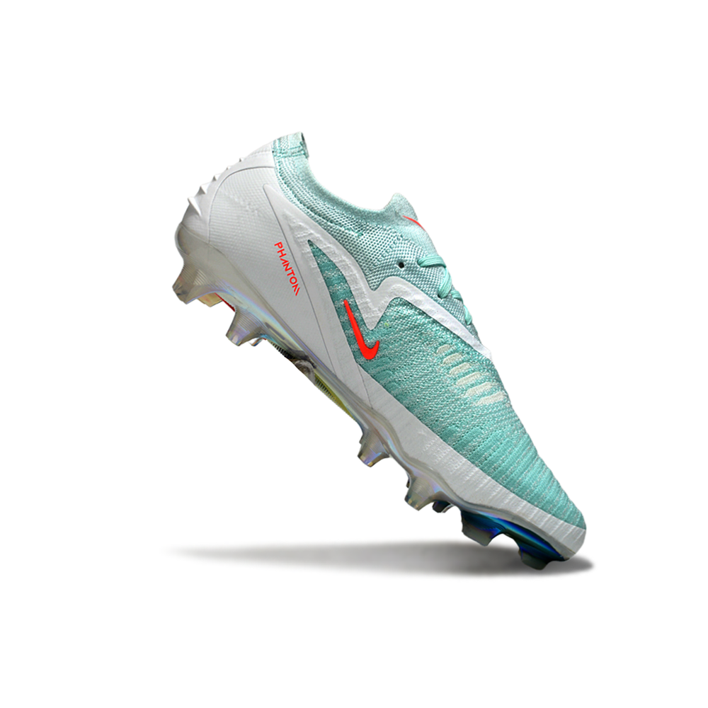 Chuteira Campo Nike Phantom GX 3 Elite FG Verde, Branco e Laranja