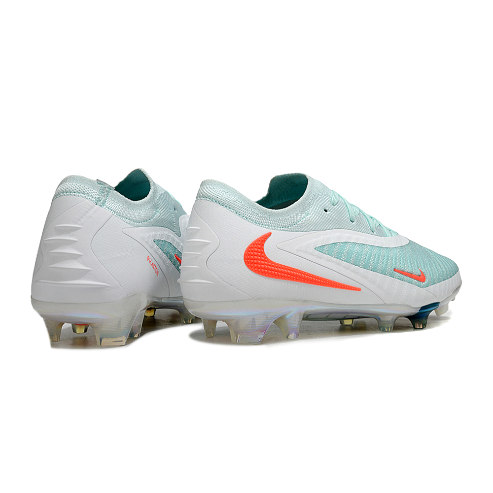 Chuteira Campo Nike Phantom GX 3 Elite FG Verde, Branco e Laranja