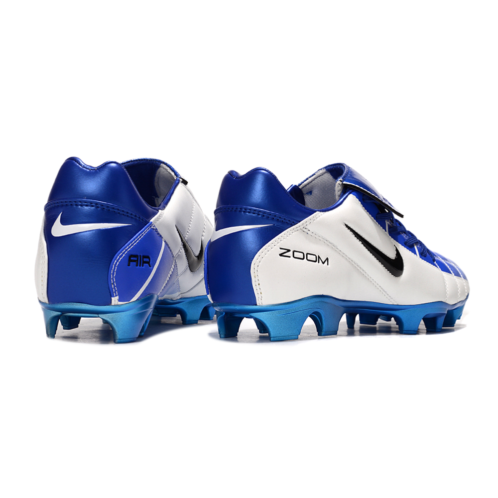 Chuteira Campo Nike Total 90 FG Branca e Azul