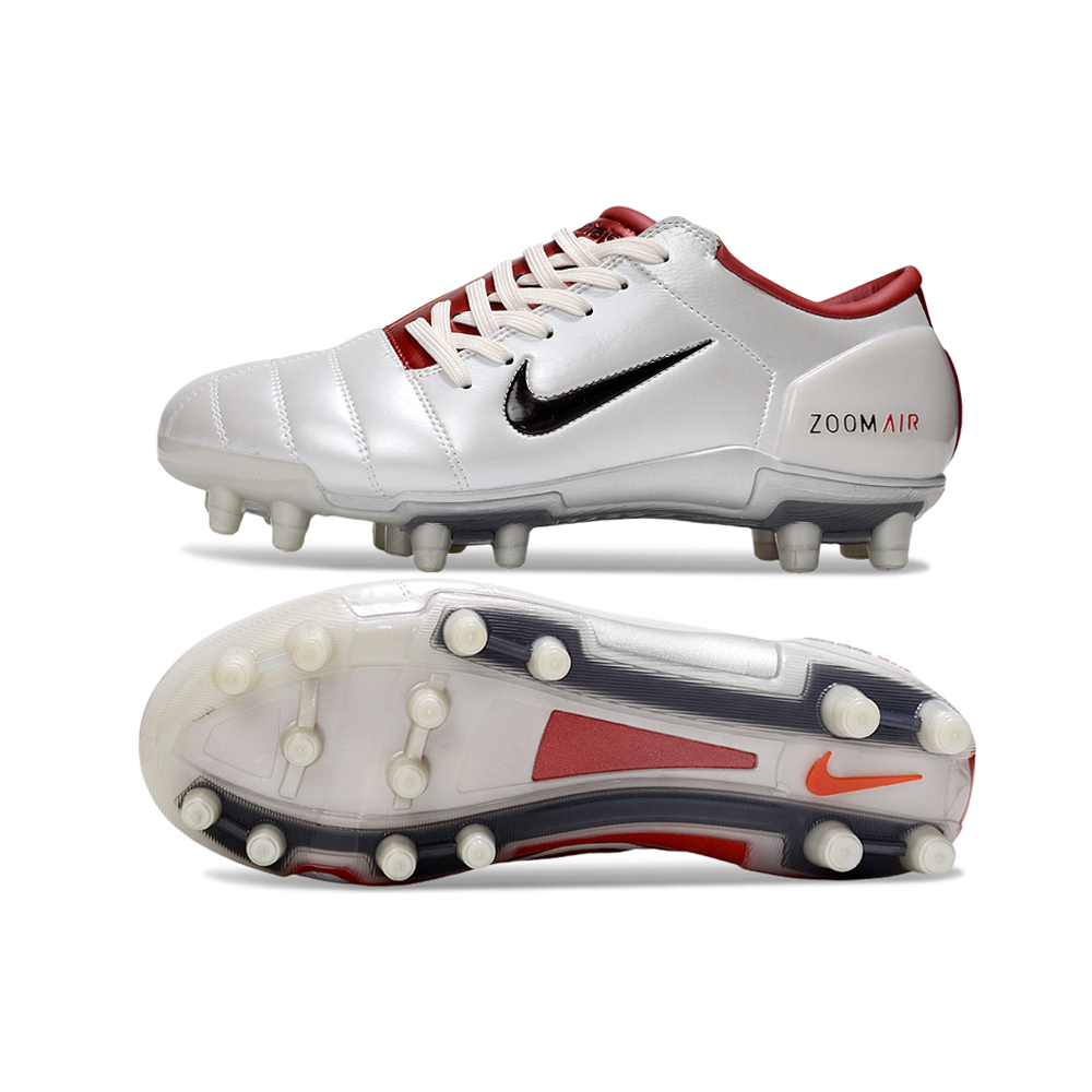 Chuteira Campo Nike Total 90 FG Cinza e Bordo