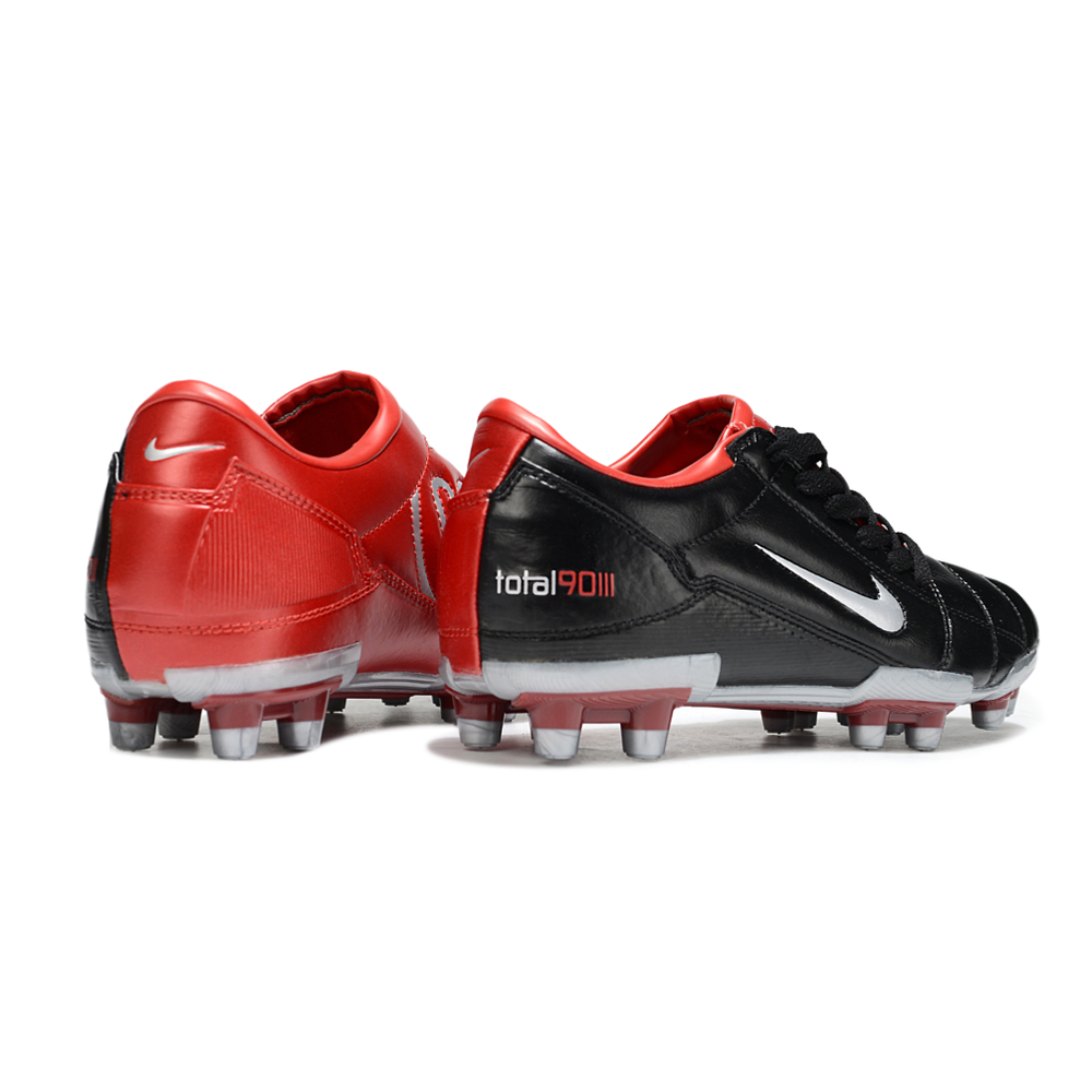 Chuteira Campo Nike Total 90 FG Preto e Vermelho
