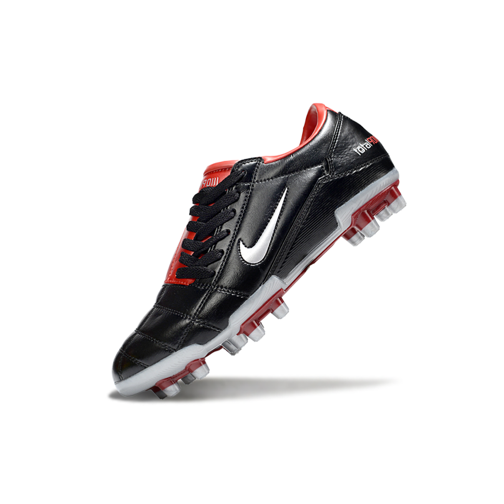 Chuteira Campo Nike Total 90 FG Preto e Vermelho