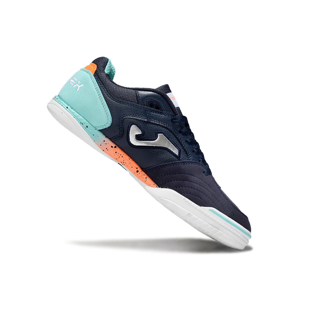 Chuteira Futsal Joma Top Flex Rebound IC Azul e Branco