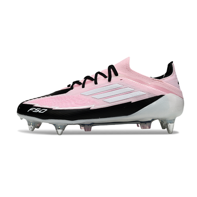 Chuteira Campo Adidas F50 Ponta de Aluminio Rosa e Preto 