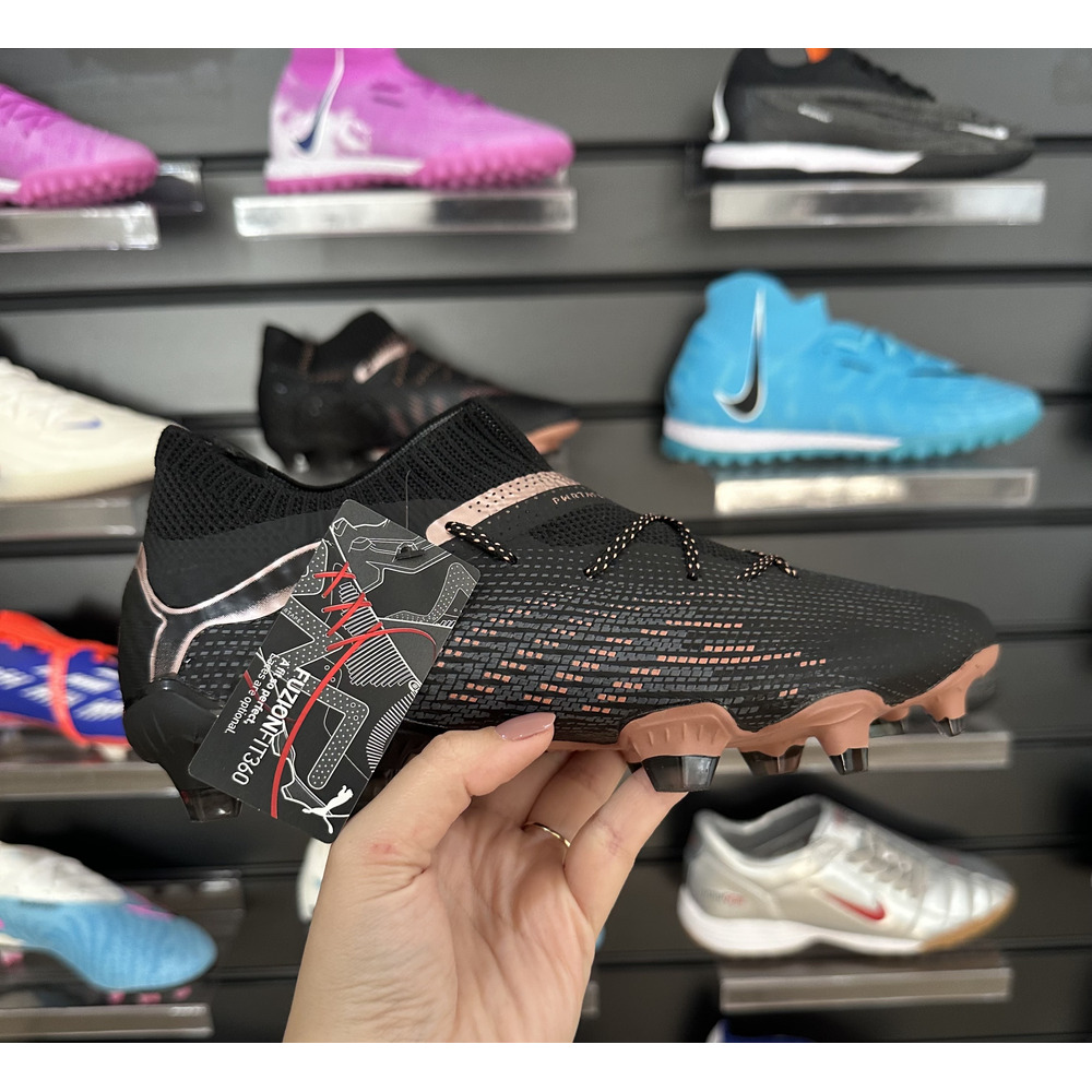 Chuteira Campo Puma Future 7 Preta e Bronze - Pronta Entrega