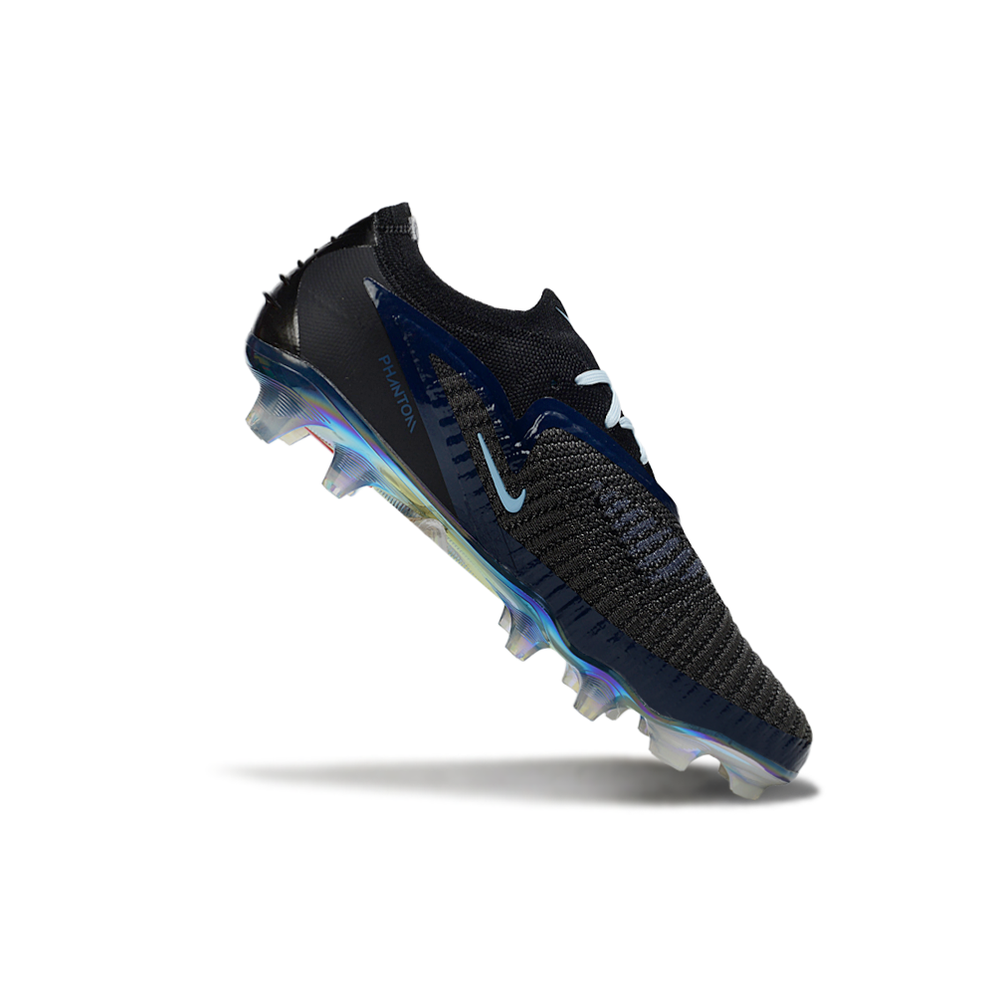 Chuteira Campo Nike Phantom GX 3 Elite FG Preto, Azul e Laranja 