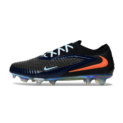 Chuteira Campo Nike Phantom GX 3 Elite FG Preto, Azul e Laranja 