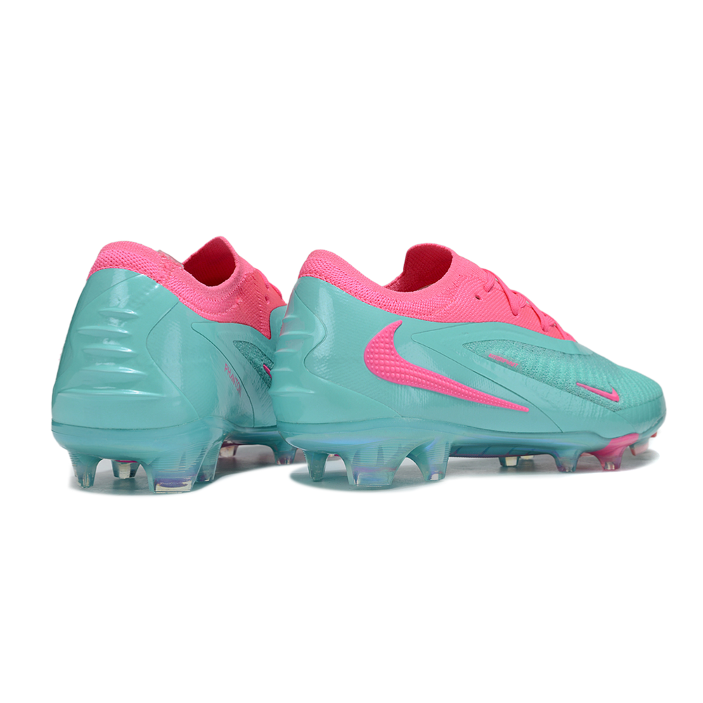 Chuteira Campo Nike Phantom GX 3 Elite FG Verde e Rosa