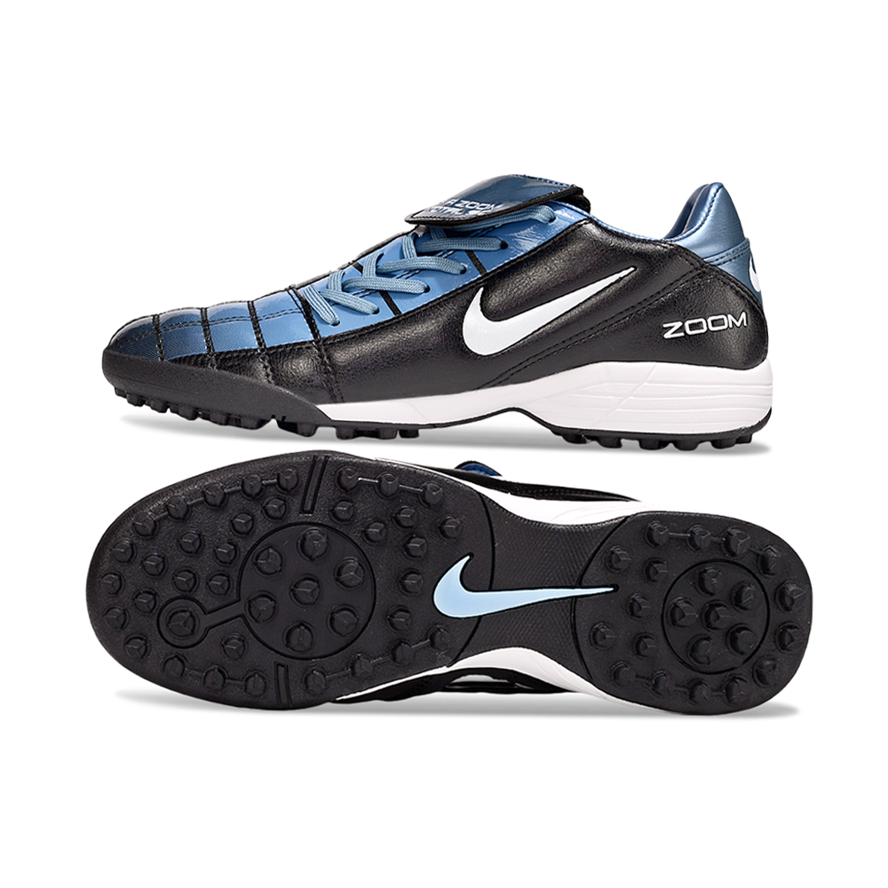 Chuteira Society Nike Total 90 TF Preto e Azul