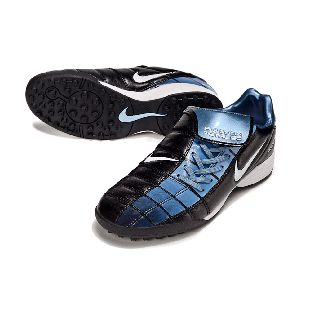 Chuteira Society Nike Total 90 TF Preto e Azul
