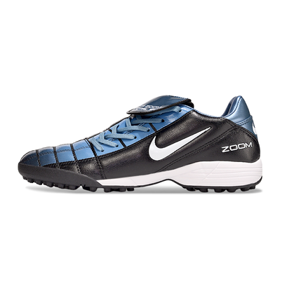 Chuteira Society Nike Total 90 TF Preto e Azul