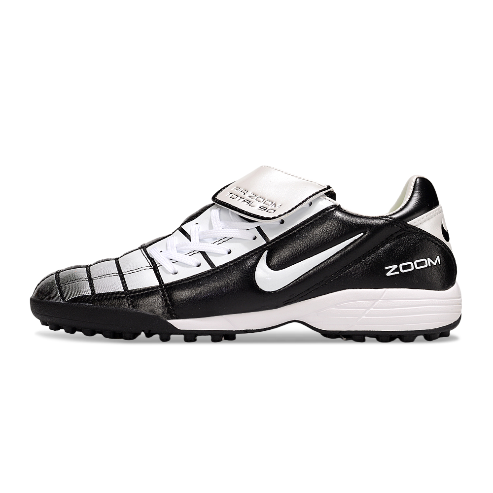 Chuteira Society Nike Total 90 TF Preto e Branco