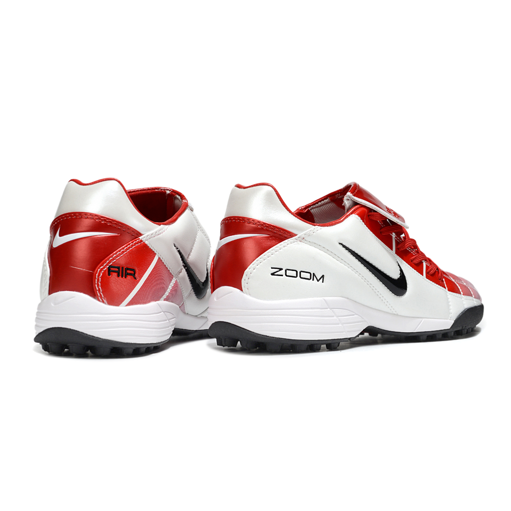 Chuteira Society Nike Total 90 TF Branco e Vermelho