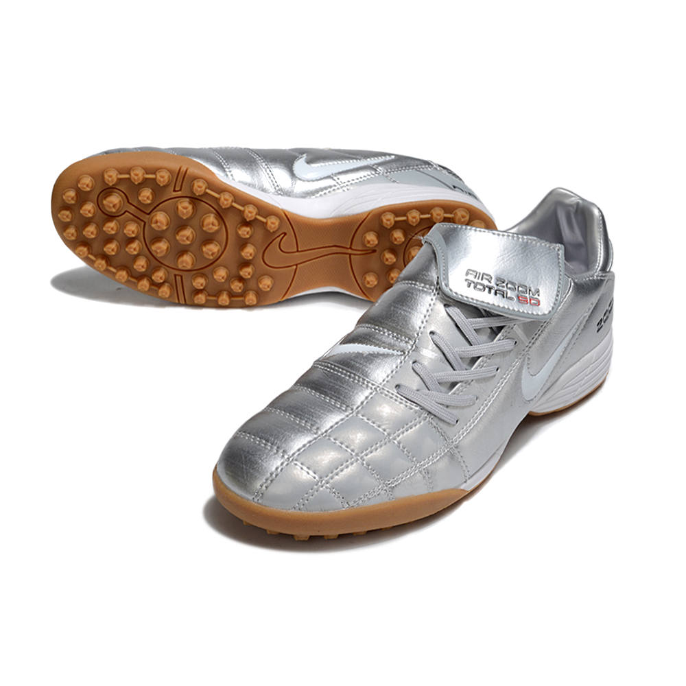 Chuteira Society Nike Total 90 TF Prata 
