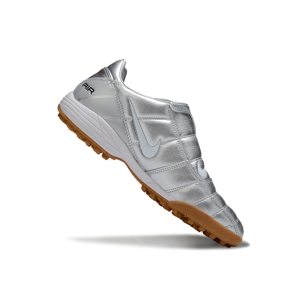 Chuteira Society Nike Total 90 TF Prata 