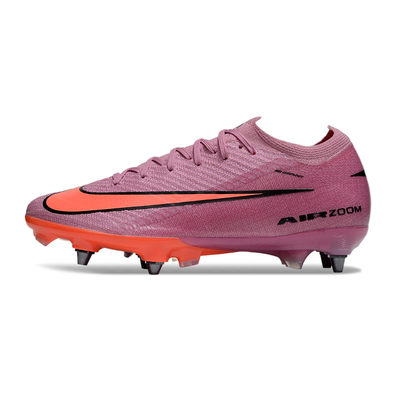 Chuteira Campo Nike Air Zoom Mercurial Vapor 16 Elite Trava Mista Rosa e Laranja
