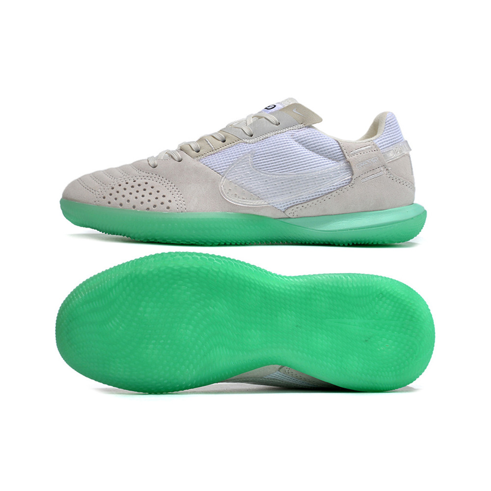 Chuteira Futsal Nike StreetGato IC Cinza e Verde