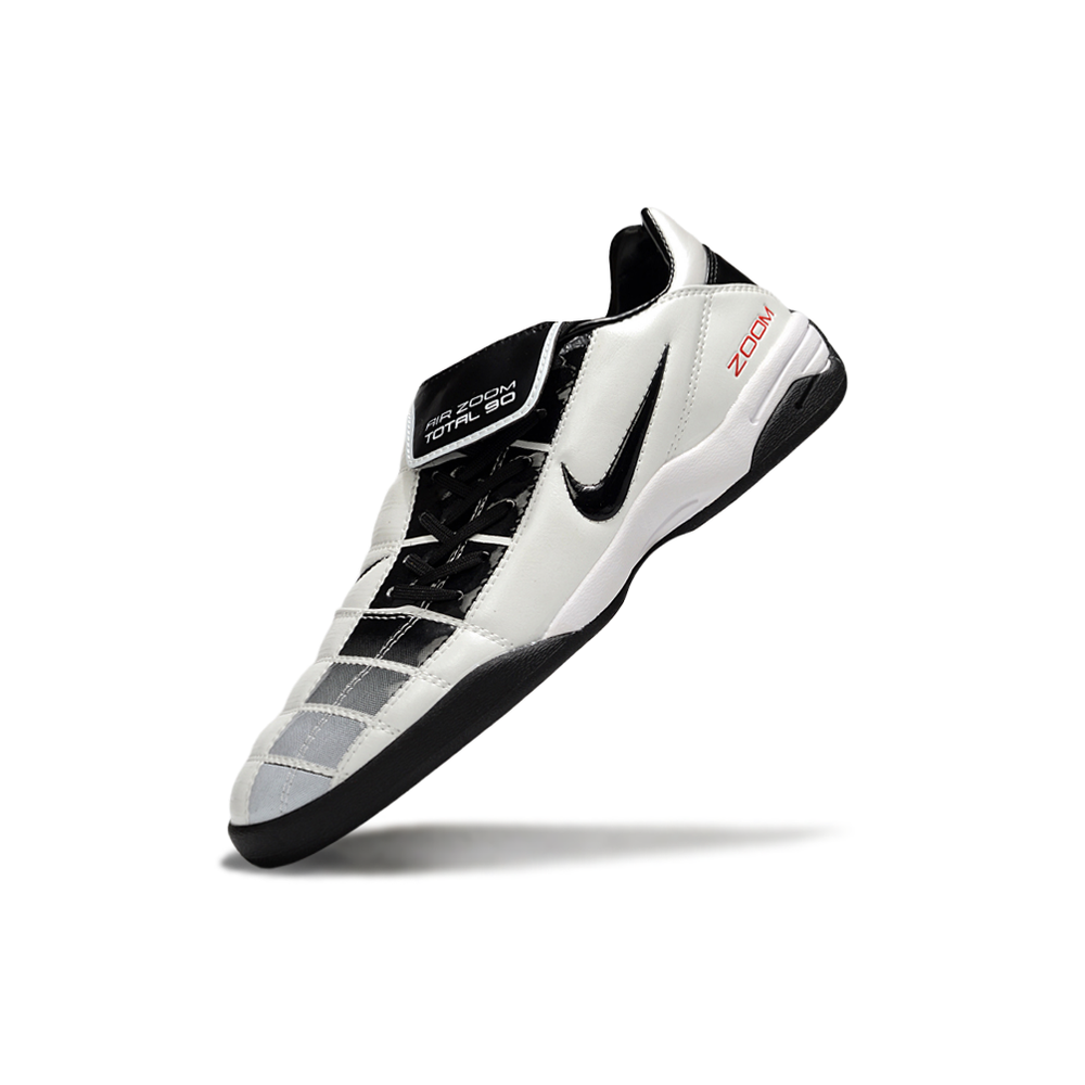 Chuteira Futsal Nike Total 90 IC Branco e Preto