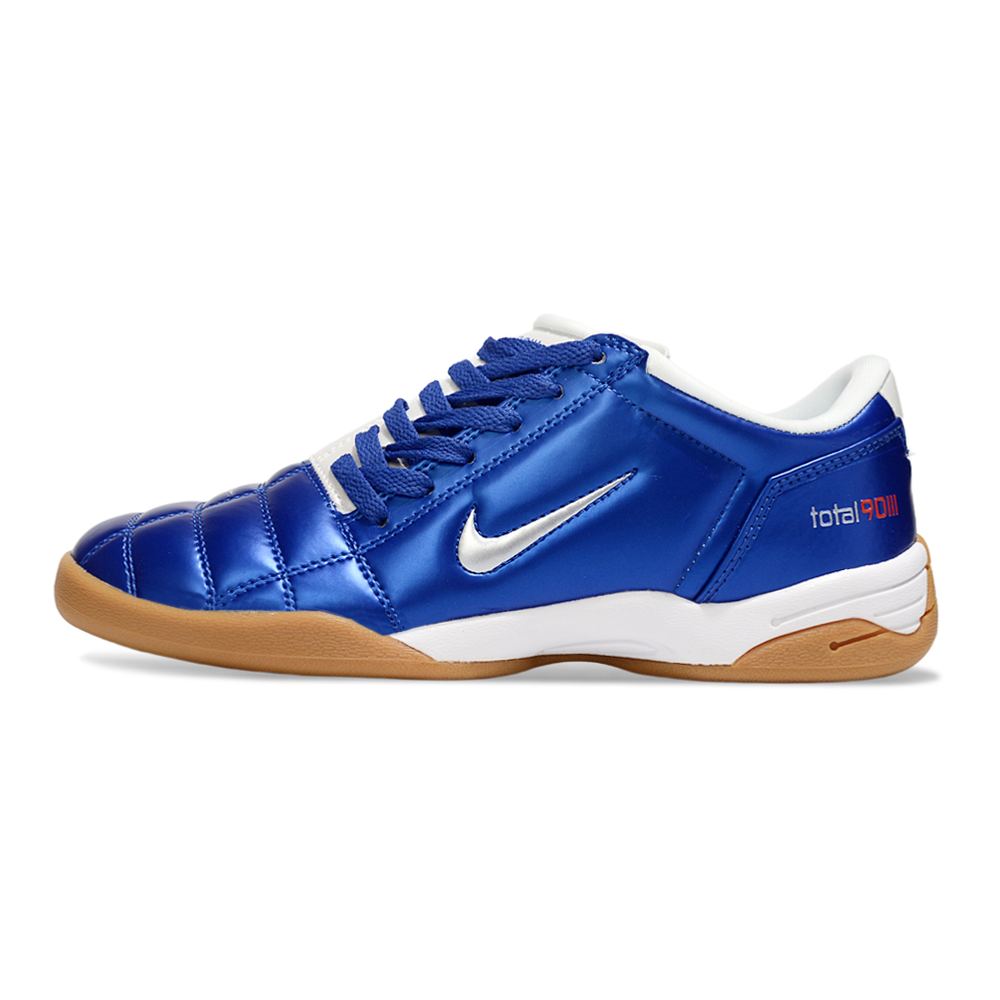 Chuteira Futsal Nike Total 90 IC Azul e Branco