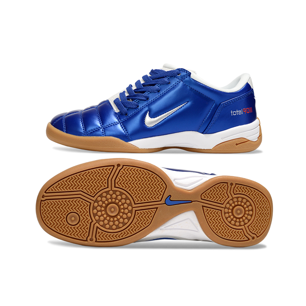 Chuteira Futsal Nike Total 90 IC Azul e Branco