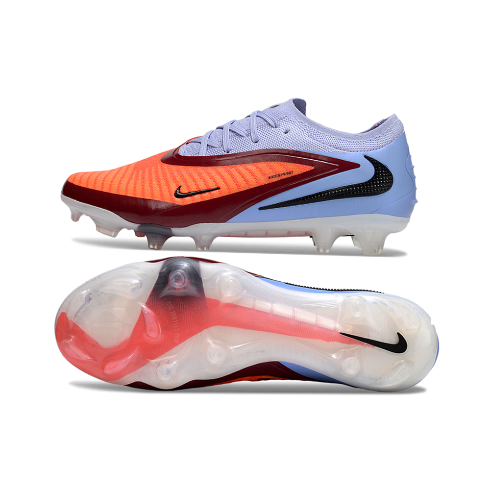 Chuteira Campo Nike Phantom GX 3 Elite FG Roxo e Laranja 