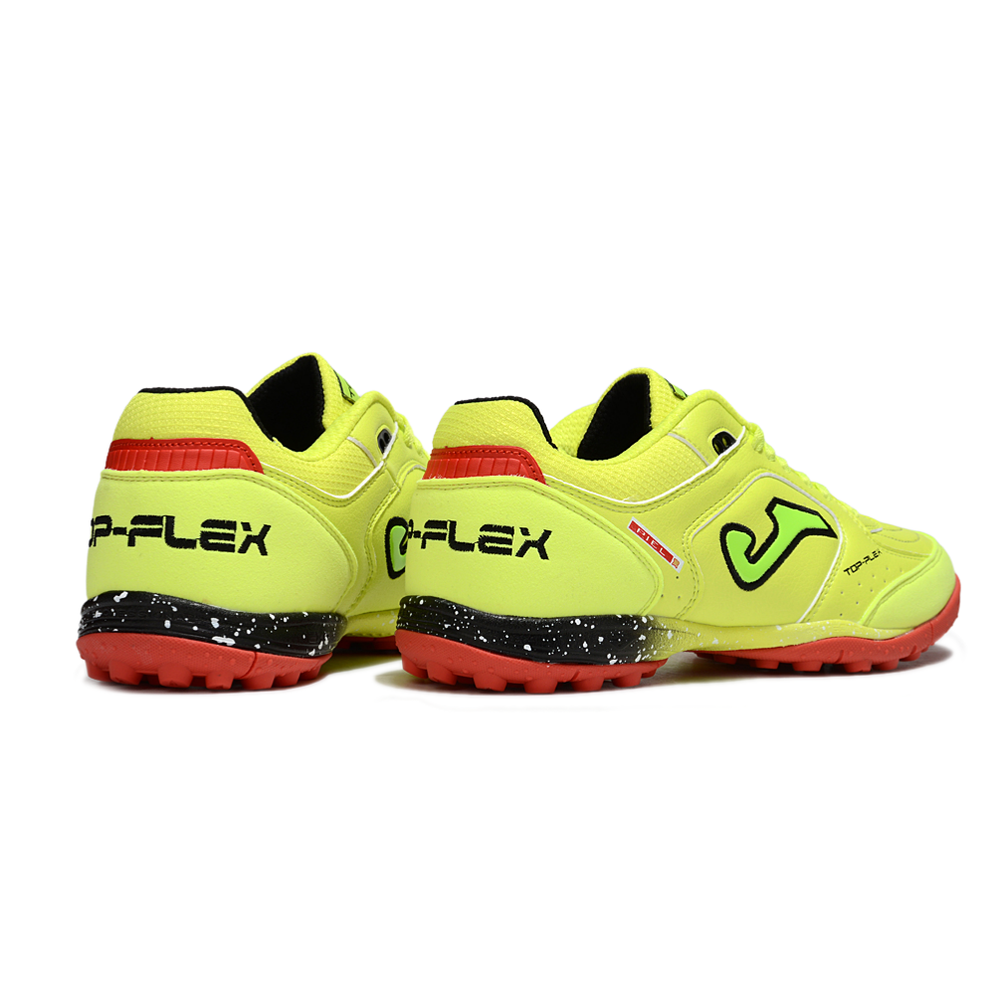 Chuteira Society Joma Top Flex TF Verde e Vermelho