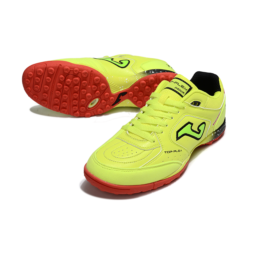Chuteira Society Joma Top Flex TF Verde e Vermelho
