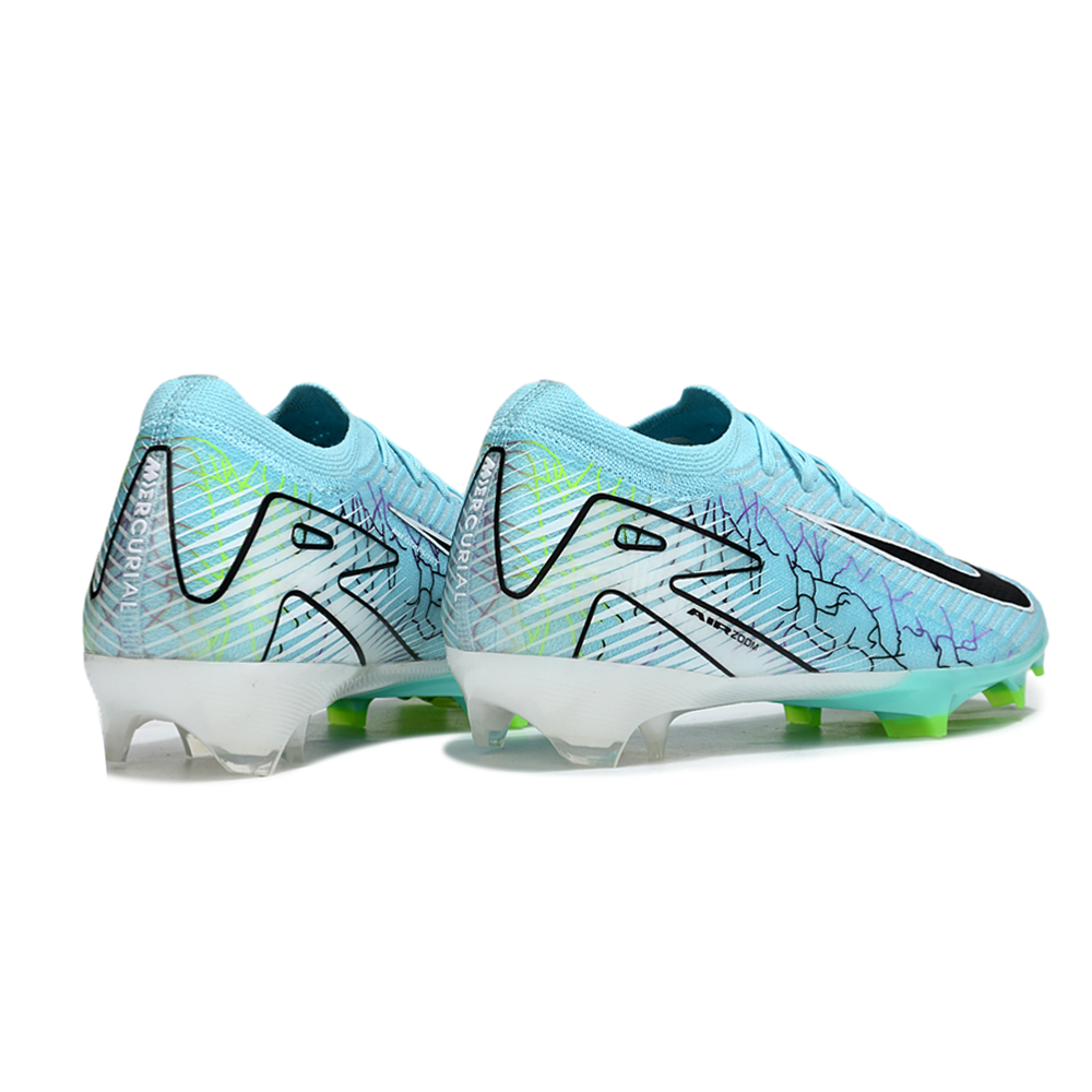 Chuteira Campo Nike Air Zoom Mercurial Vapor 16 Elite FG Azul e Verde