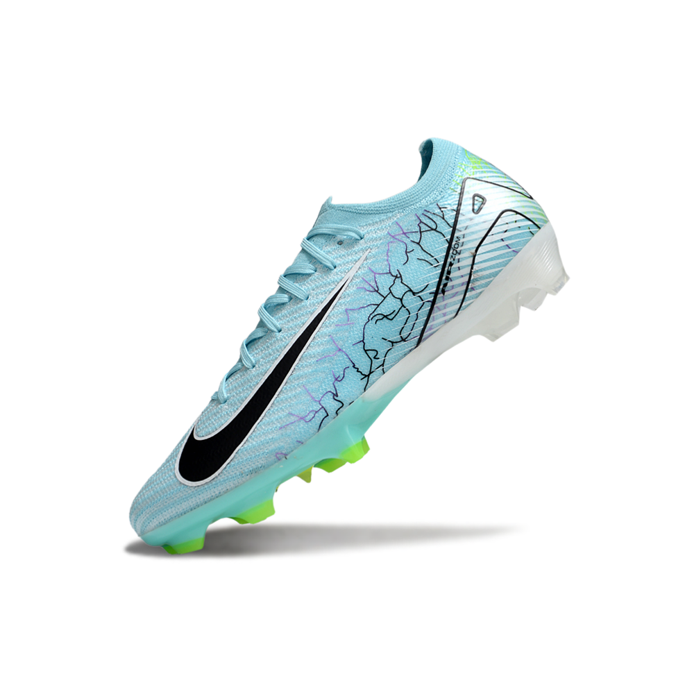 Chuteira Campo Nike Air Zoom Mercurial Vapor 16 Elite FG Azul e Verde