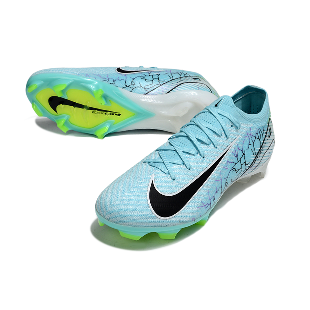 Chuteira Campo Nike Air Zoom Mercurial Vapor 16 Elite FG Azul e Verde