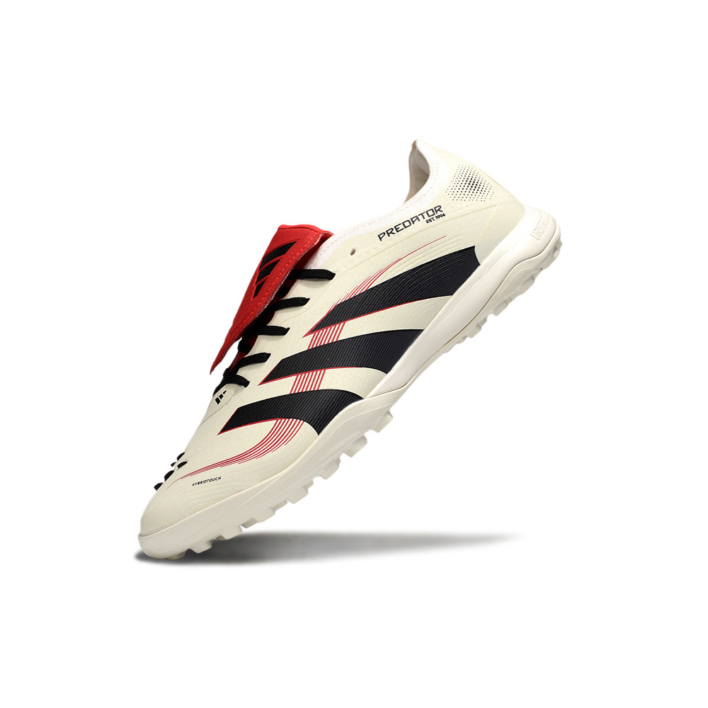 Chuteira Society Adidas Predator League Elite TF Branco e Vermelho