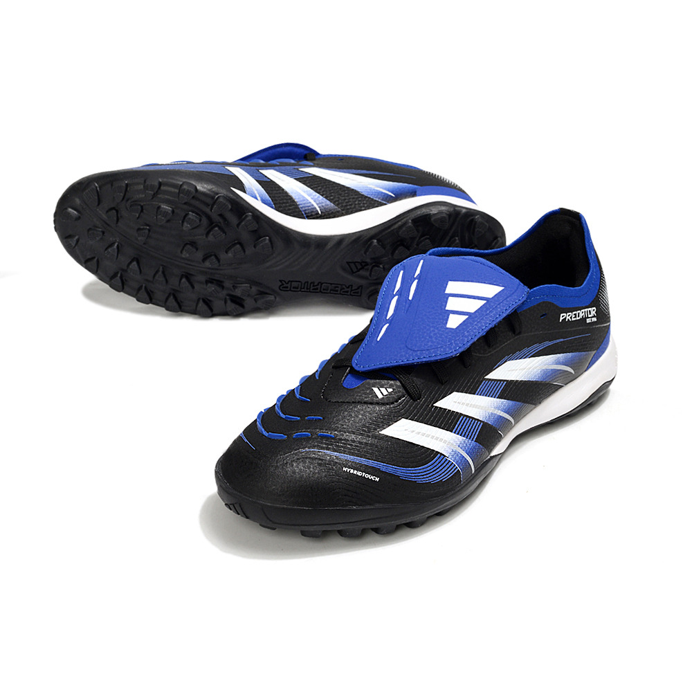Chuteira Society Adidas Predator League Elite TF Preta e Azul