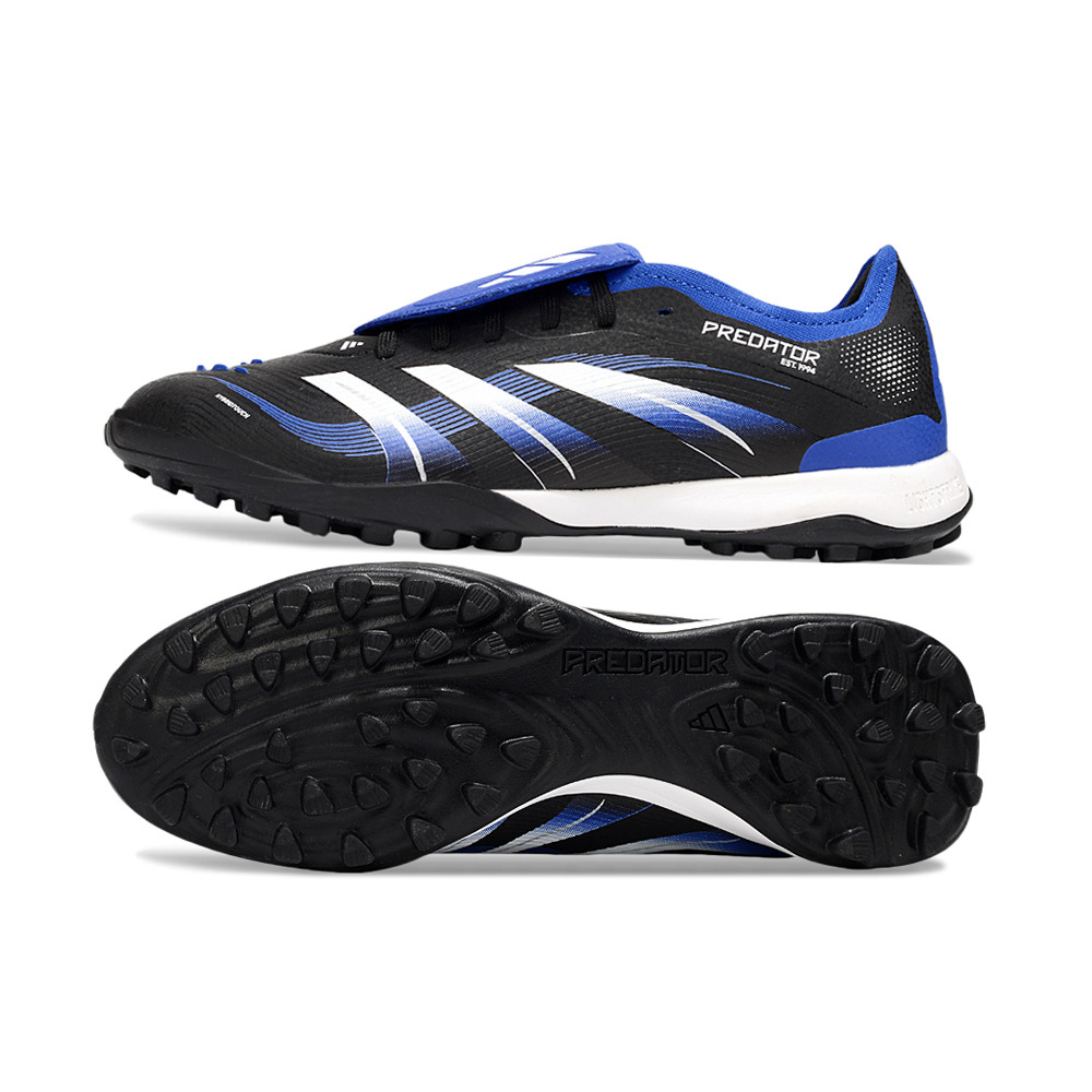 Chuteira Society Adidas Predator League Elite TF Preta e Azul