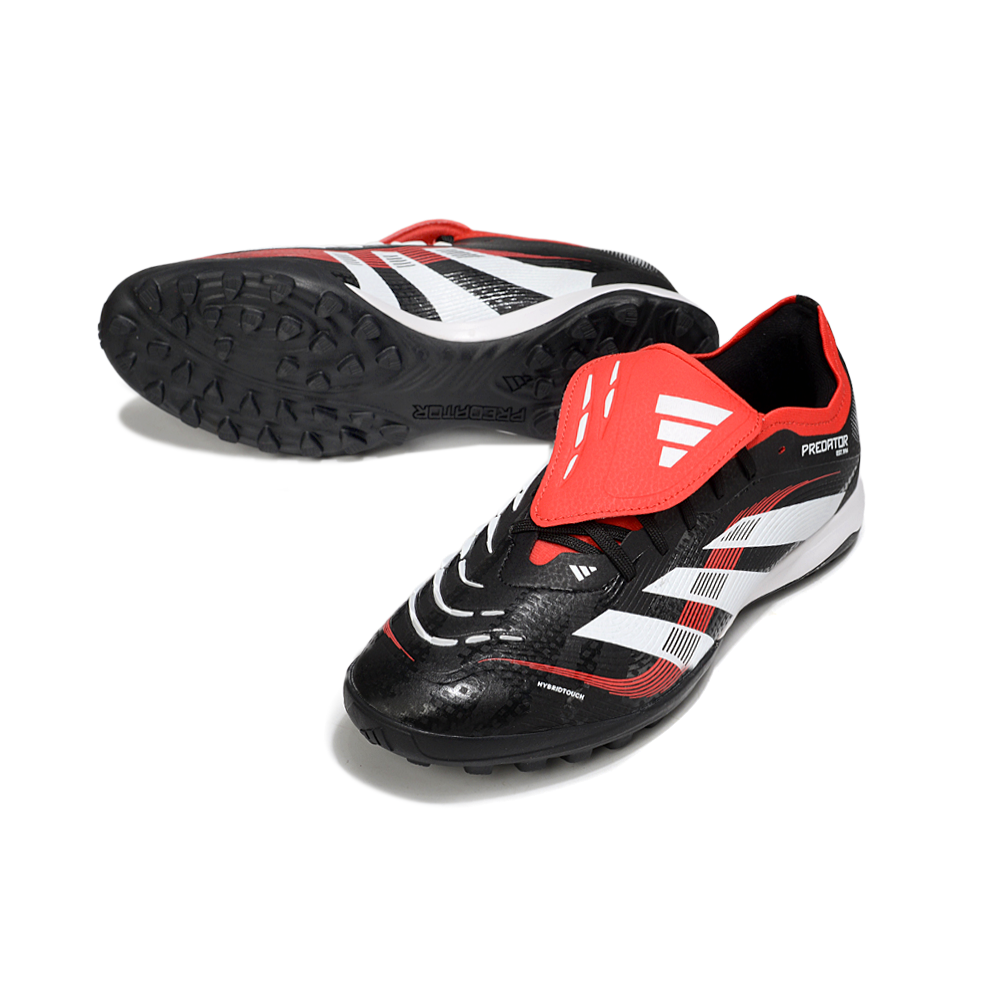 Chuteira Society Adidas Predator League Elite TF Preto e Vermelho