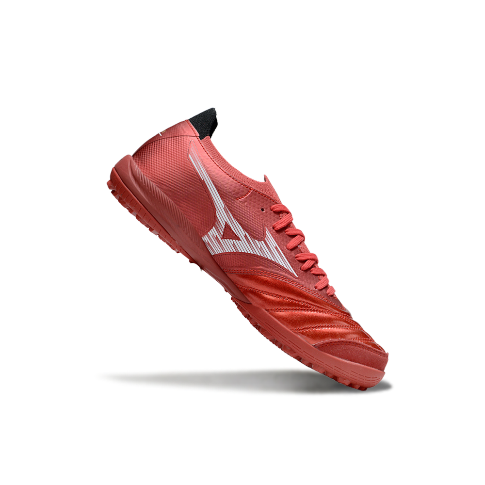 Chuteira Society Mizuno Morelia Neo Sala TF ''Ruby Red'' Vermelho