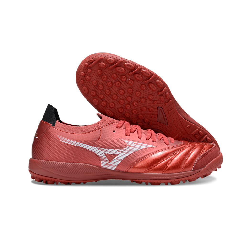 Chuteira Society Mizuno Morelia Neo Sala TF ''Ruby Red'' Vermelho