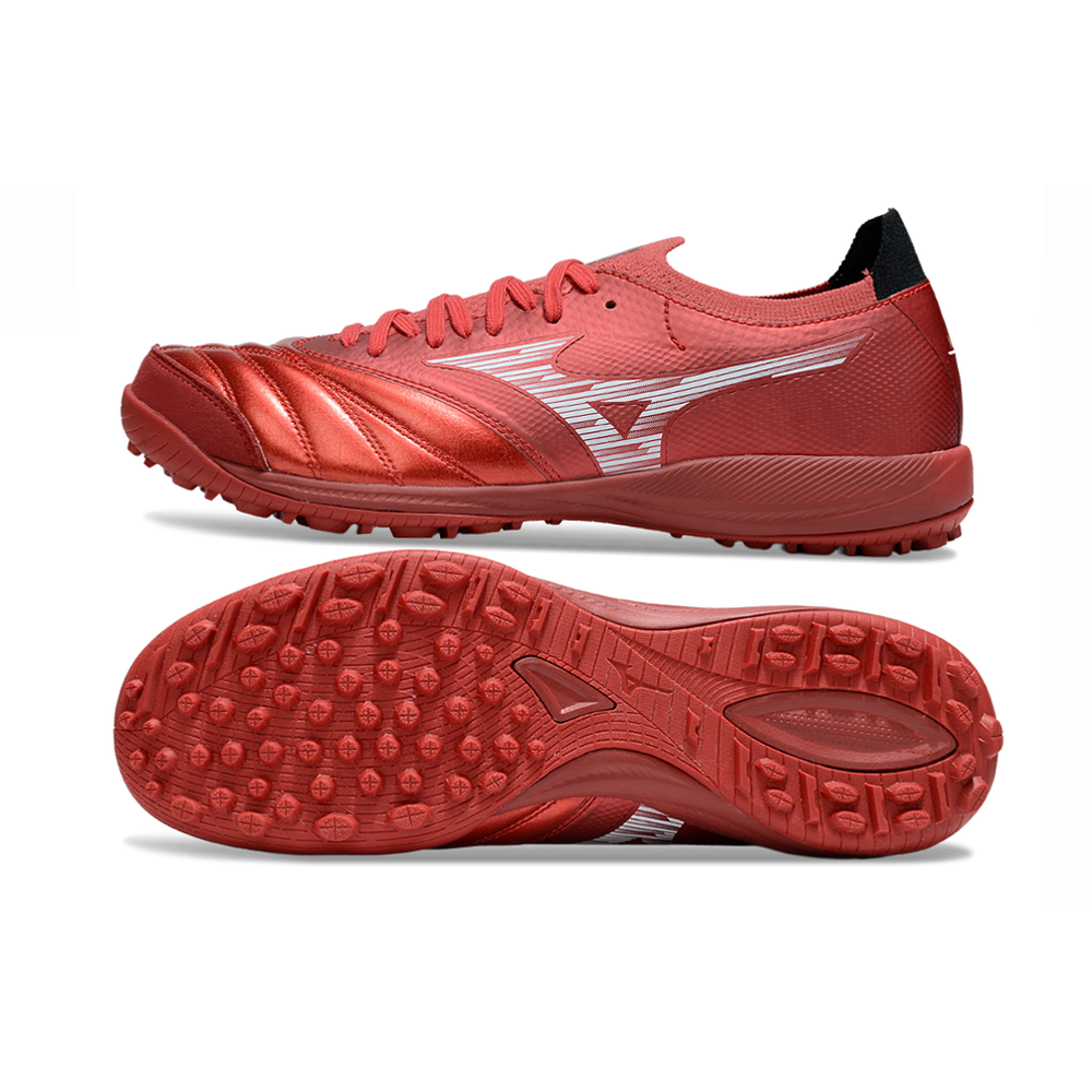 Chuteira Society Mizuno Morelia Neo Sala TF ''Ruby Red'' Vermelho