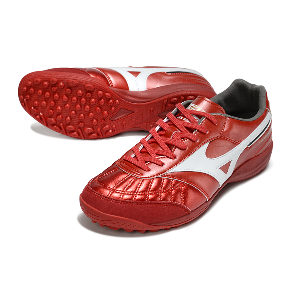 Chuteira Society Mizuno Morelia Neo 4 TF ''Ruby Red'' Vermelho
