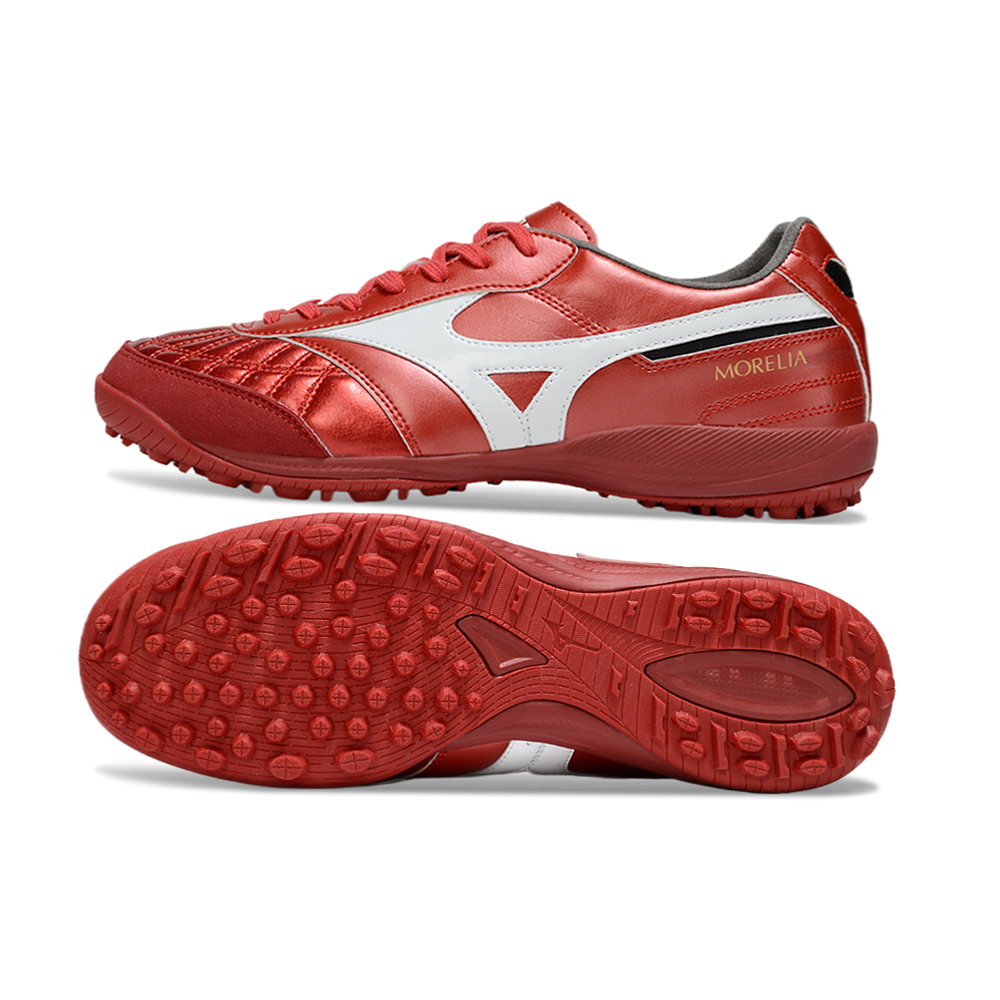 Chuteira Society Mizuno Morelia Neo 4 TF ''Ruby Red'' Vermelho