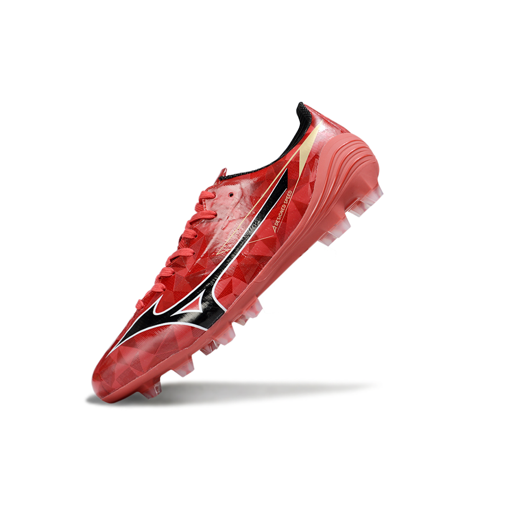 Chuteira Campo Mizuno Alpha II FG ''Ruby Red'' Vermelho