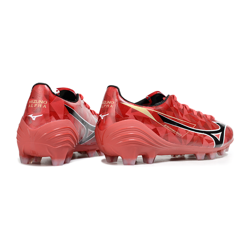 Chuteira Campo Mizuno Alpha II FG ''Ruby Red'' Vermelho