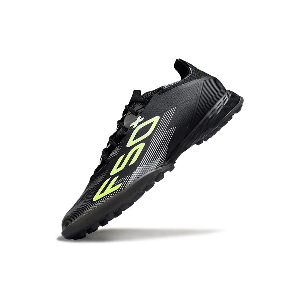 Chuteira Society Adidas F50 TF ''Electric Stealth'' Preto e Verde