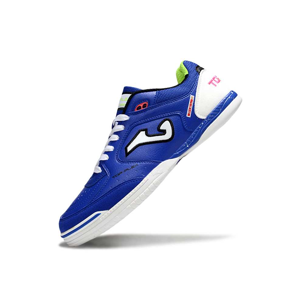 Chuteira Futsal Joma Top Flex Rebound IC Azul e Branco
