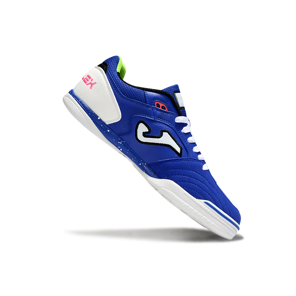 Chuteira Futsal Joma Top Flex Rebound IC Azul e Branco